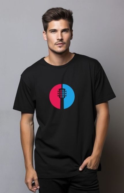 T shirt Κιθάρα Διχρωμία